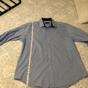 Men's Blue Polka Dot Shirt